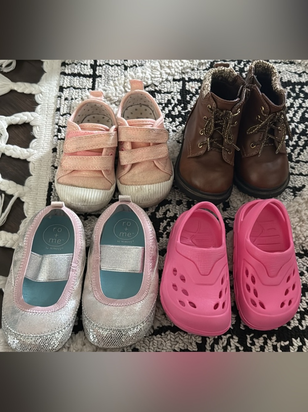 Bundle of Toddler girl shoes size 4